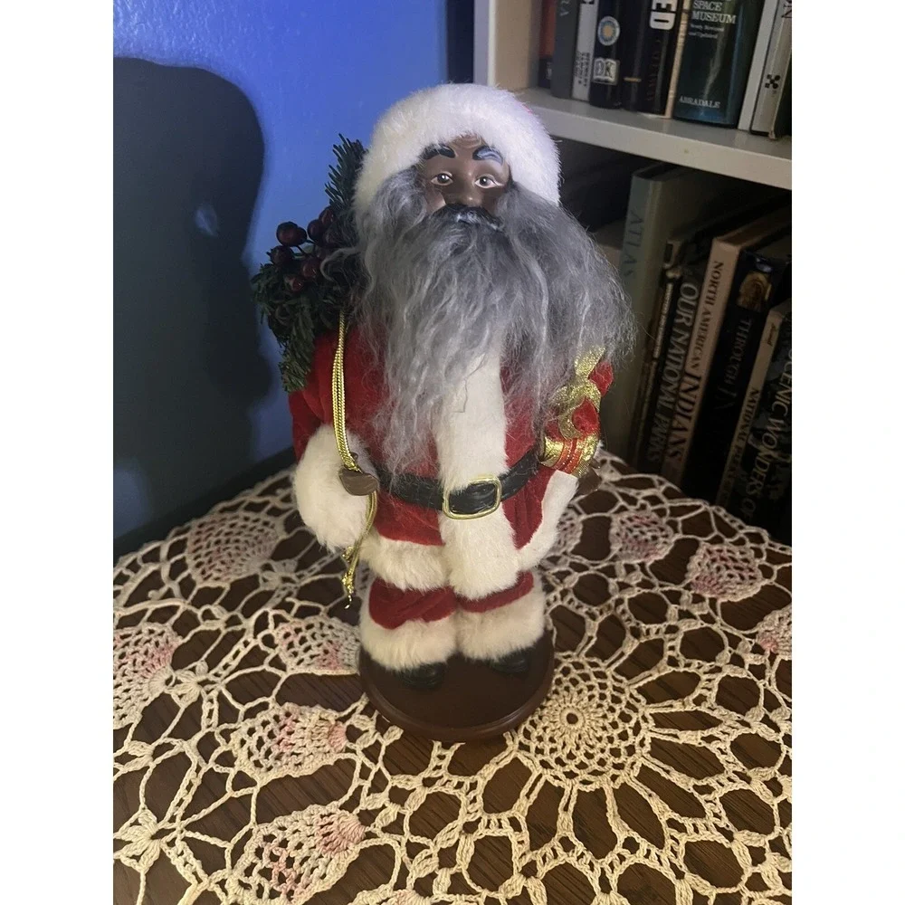 Christmas Collectible Santa Black African American Santa‎ Figure 12
